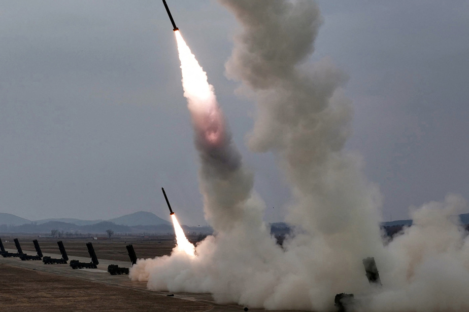 La Corée du Nord a effectué un exercice avec des lance-roquettes multiples de 600 mm