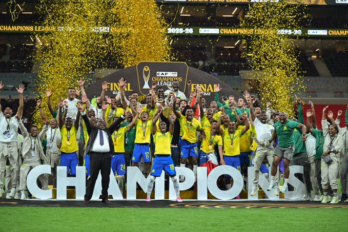 Ligue des champions CAF: le Mamelodi Sundowns remporte la compétition face à l’AS FAR Rabat