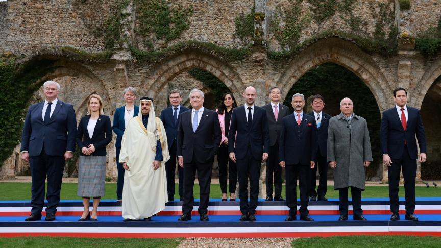 Le secrétaire d'État américain Marco Rubio est arrivé à la réunion du G7 en France