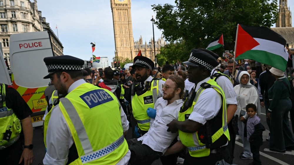 Royaume-Uni: plus de 425 arrestations à Londres lors d'un rassemblement de soutien à Palestine Action